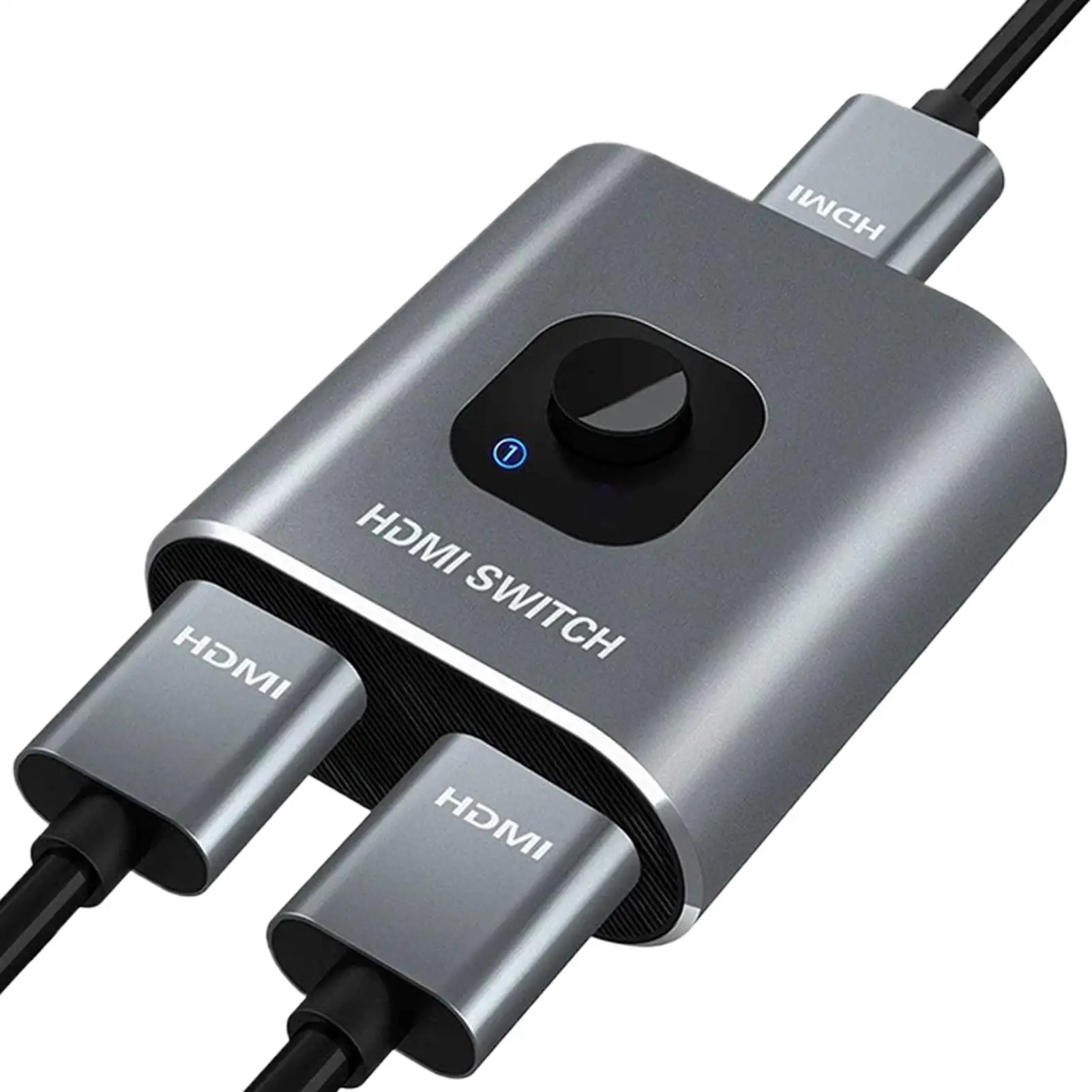 Divisor de pantalla 2 en 1, adaptador de conector de salida, divisor de puerto de pantalla Plug And Play para PC, portátil, Monitor, TV, estudio de trabajo en casa