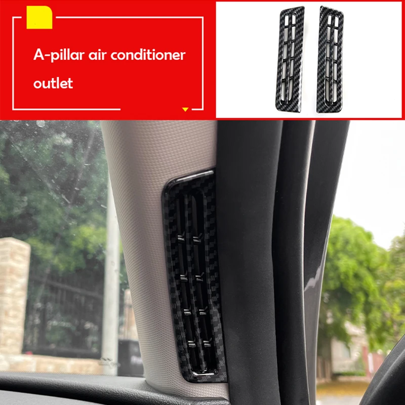 Air Conditioner Outlet Cover Carbon Fiber Styling Car Accessories Trim For Hyundai Tucson NX4 2022 2021