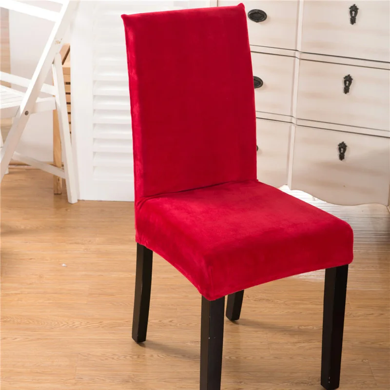 

Washable velvet dining chairs, ordering set, plush set, hotel and office decoration, Cheap chair cover