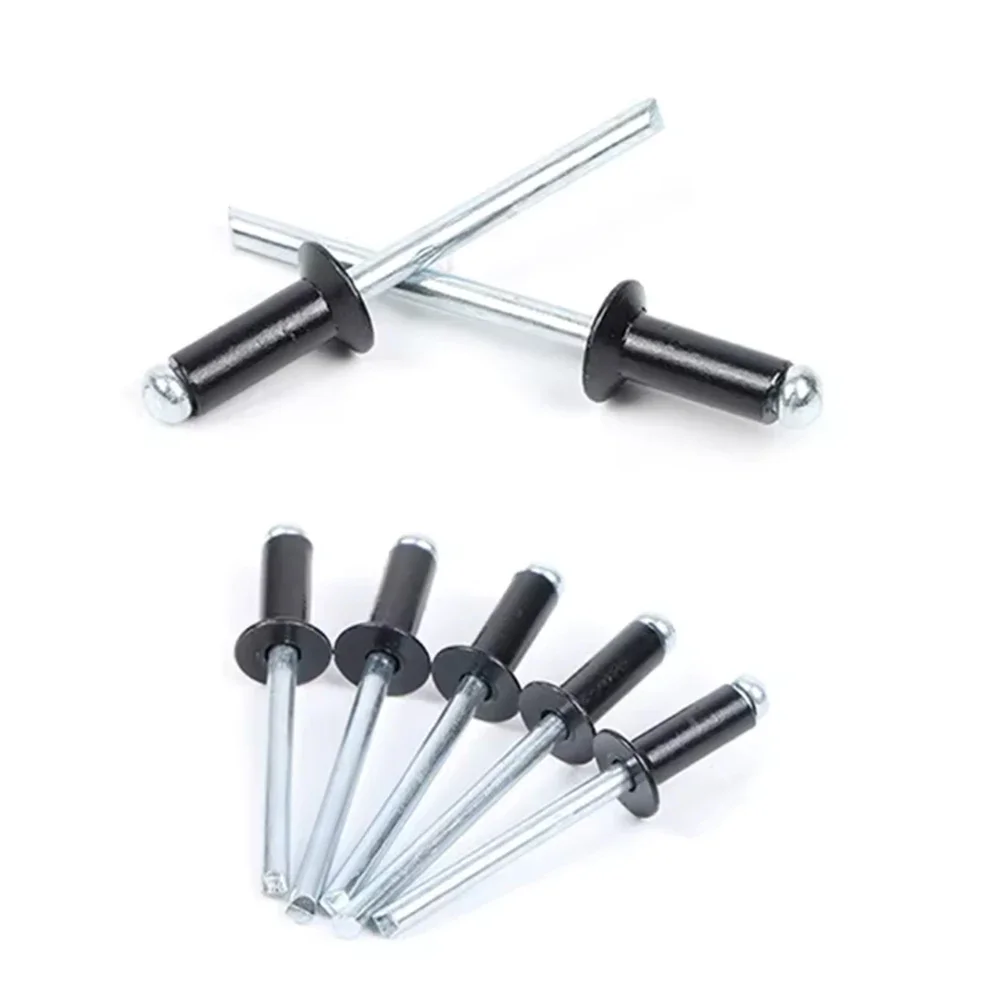 Black Countersunk Head Blind Rivet Pull M2.4 M3 M3.2 M4 M5 Aluminum Alloy Exhaust Pull Rivet Decoration Nail Length 4-16mm