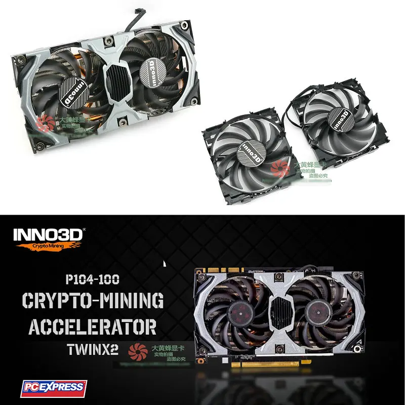 New Graphics Video Cards Cooling Fan for INNO3D P104-100 4G MiningTwin X2 CF-12915S