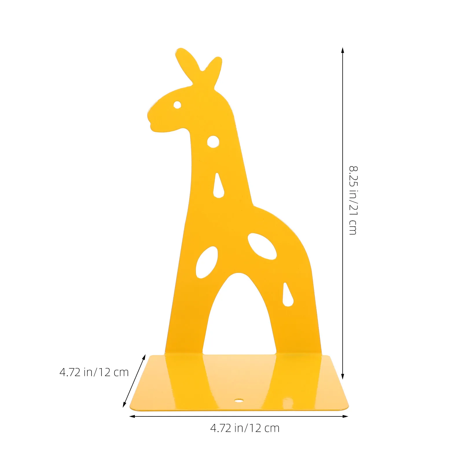 1Pair Deer Shape Metal Bookends Premium Heavy Duty Nonskid Desk Shelf Organizer for Books Magazines Files Cds Home Office