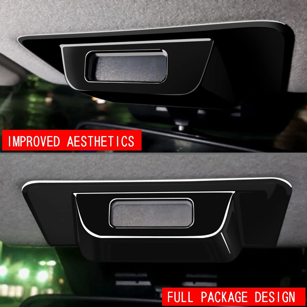 For Toyota Raize 200 Series Car Interior ABS Glossy Black Seat Belt Check Panel Cover Trim