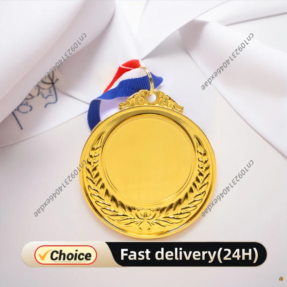 5.2cm Gold/Silver/Bronze Medal Award Medals with Neck Ribbon Sports Rewards Competition Awards for Competitions Party Race