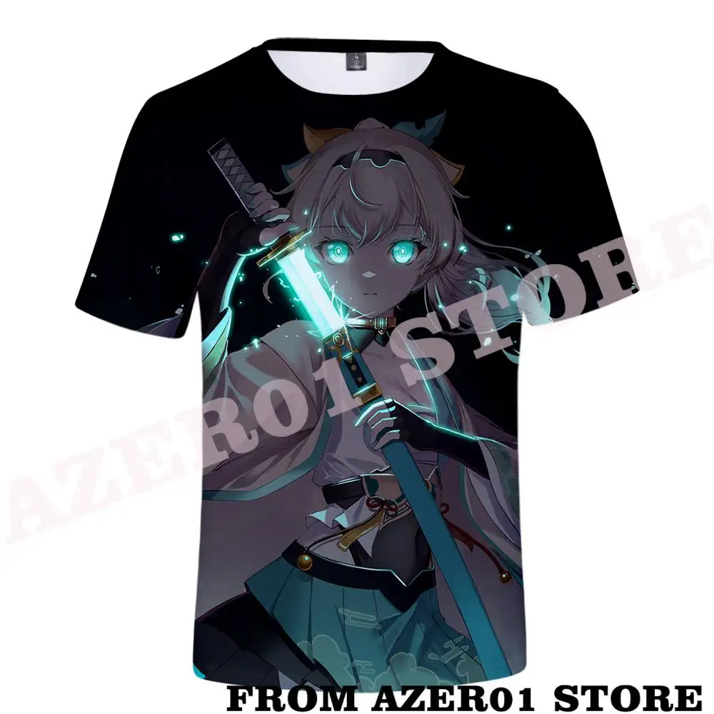 HOLOLIVE VTuber Kazama Iroh Merch Tee T-shirt Spring Summer Men/Women Street Clothes shirt Streetwear Tshirt