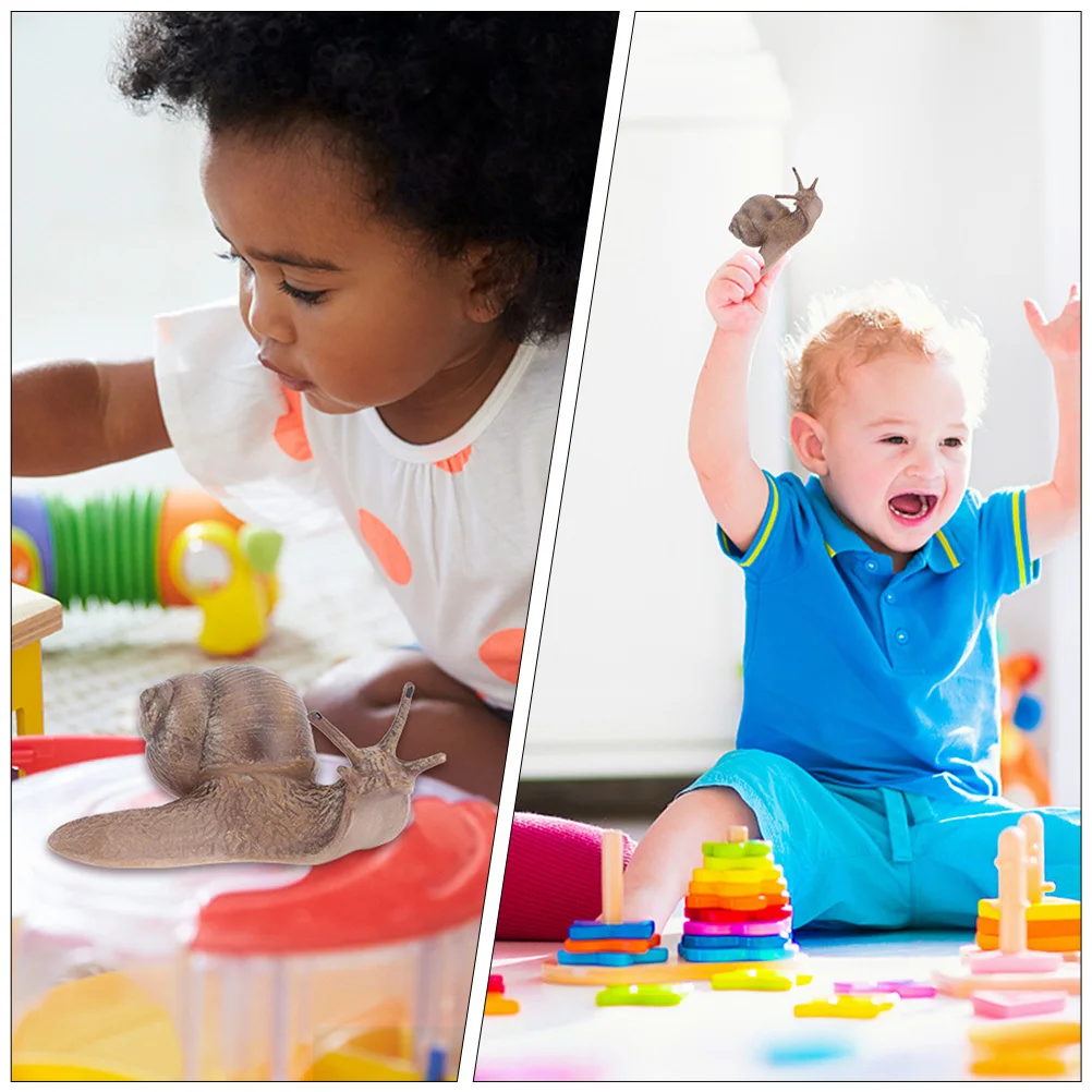 

2Pcs Snail Decoration Miniature Landscape Adornment for Garden Courtyard Succulent Pots Plastic Craft Vivid Creative Desktop