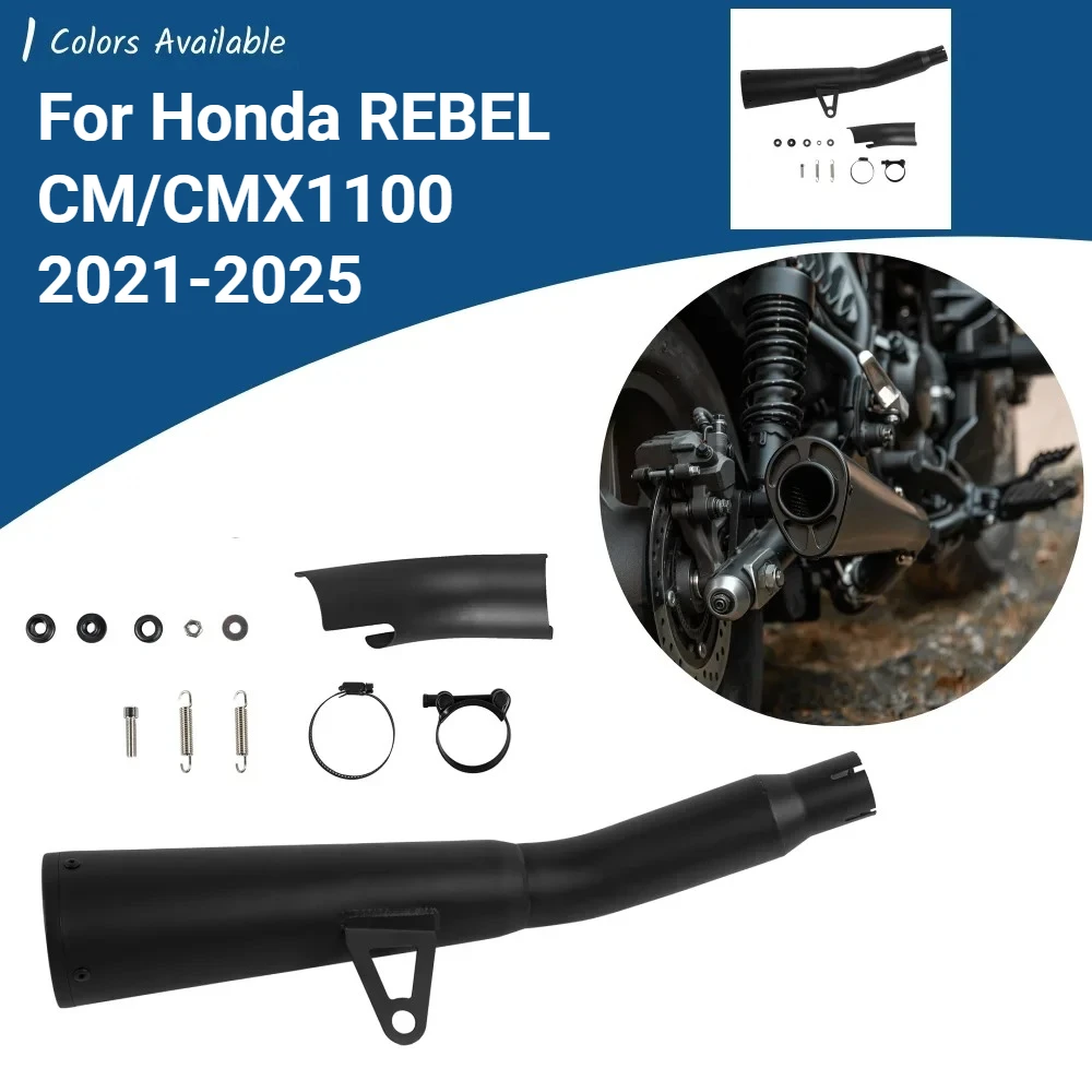 

Для Honda CM1100 CMX1100 CM CMX1100 выхлопная труба глушителя модифицированная часть аксессуары для мотоциклов нержавеющая сталь 2021-2025 2024