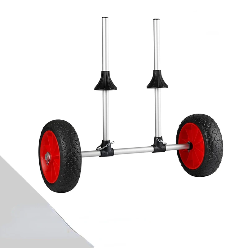 

Kayak trailer, upright plug-in kayak cart with sewer hole