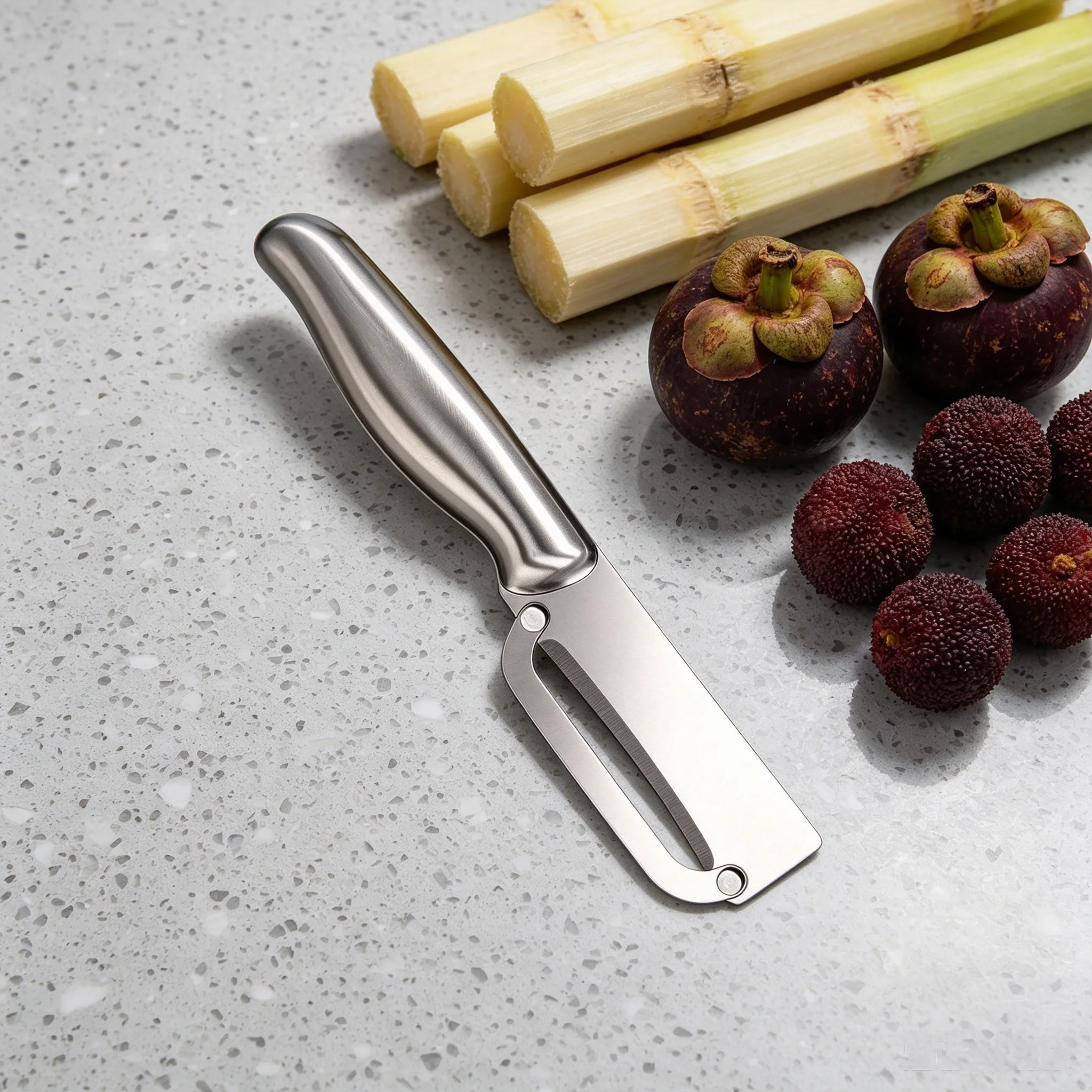 5PCS，Household Peeler Gadget Multi Functional Sugarcane Pineapple Peeling Knife Pumpkin Vegetables Fruits Hard Skin Scraper Tool