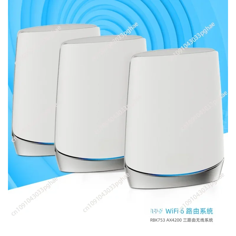 RBK7621 Router+1 Satellite Orbi Tri-band Mesh WiFi System, 3Gbps, Covers Large Up To 5,000 Sq Ft