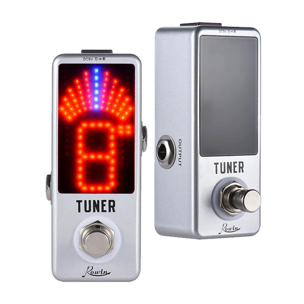 

Mini Chromatic Tuner Pedal Effect LED Display True Bypass Guitar Tuner for Guitar Bass Accessories Guitar Bass Musical Instrumen