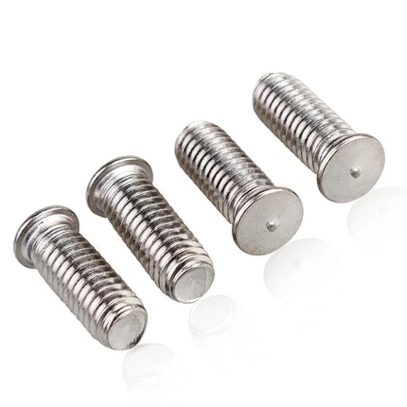 10pcs M6x12/14/16/20/25/30/35/40/45/50mm Length 304 stainless steel Welding screw Spot weldings screws stud