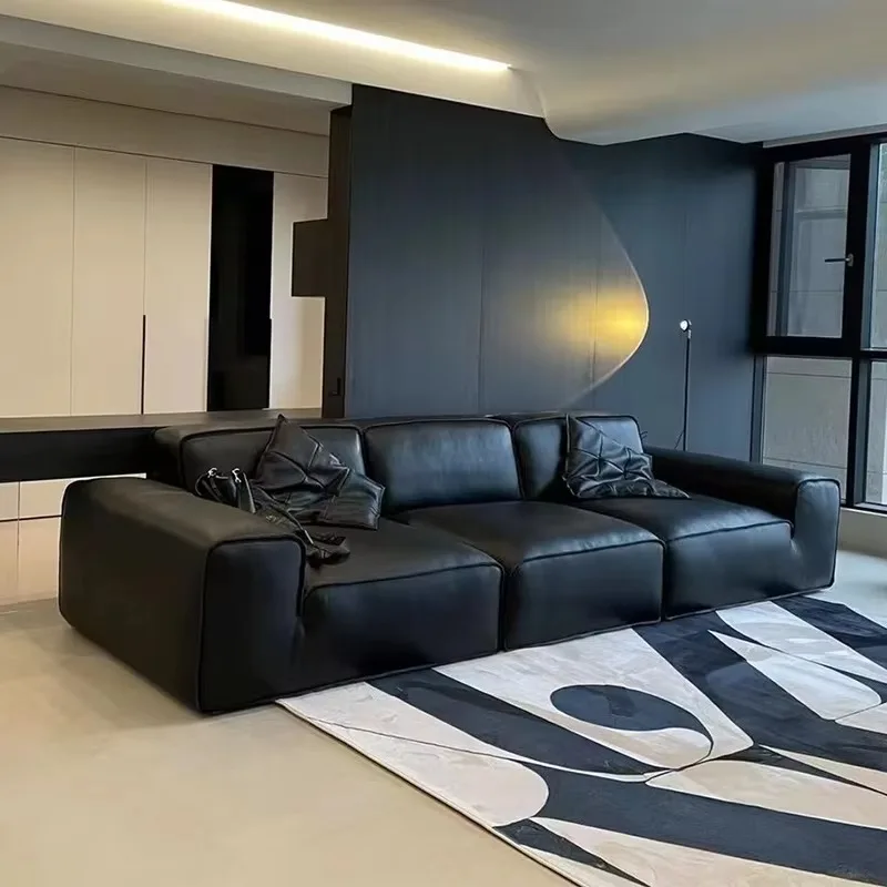 

Italian Black Living Room Sofas Luxury Aesthetic Recliner Lazy Living Room Sofas Loveseat Modern Schlafsofa Bett Furniture Home