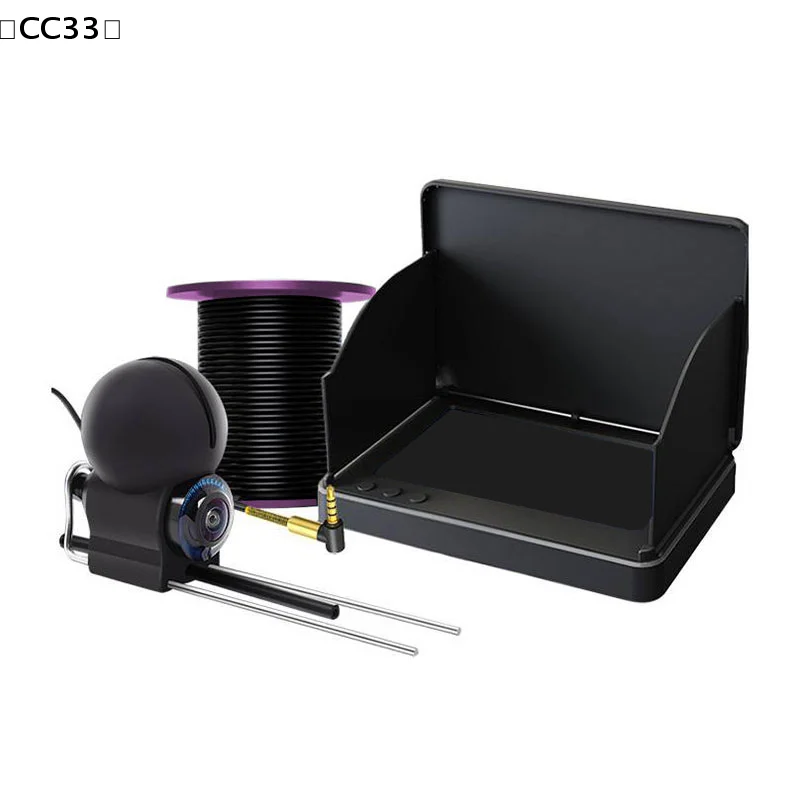 portable-fish-depth-finder-water-handheld-1080p-43-inch-lcd-fish-finder-underwater-220°-fishing-camera-with-night-vision〔cc33〕