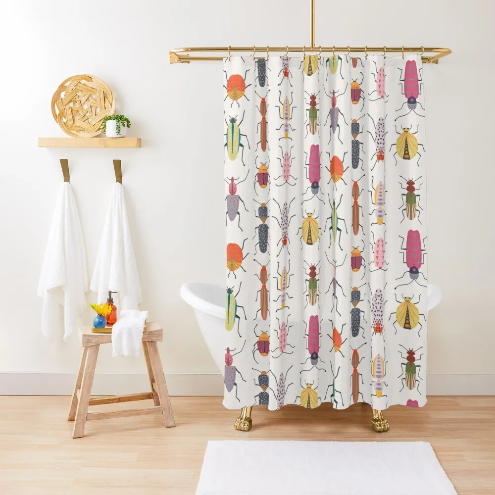 

fun time beetles Shower Curtain Bathroom Shower Elegant Bathroom Funny Shower Curtain