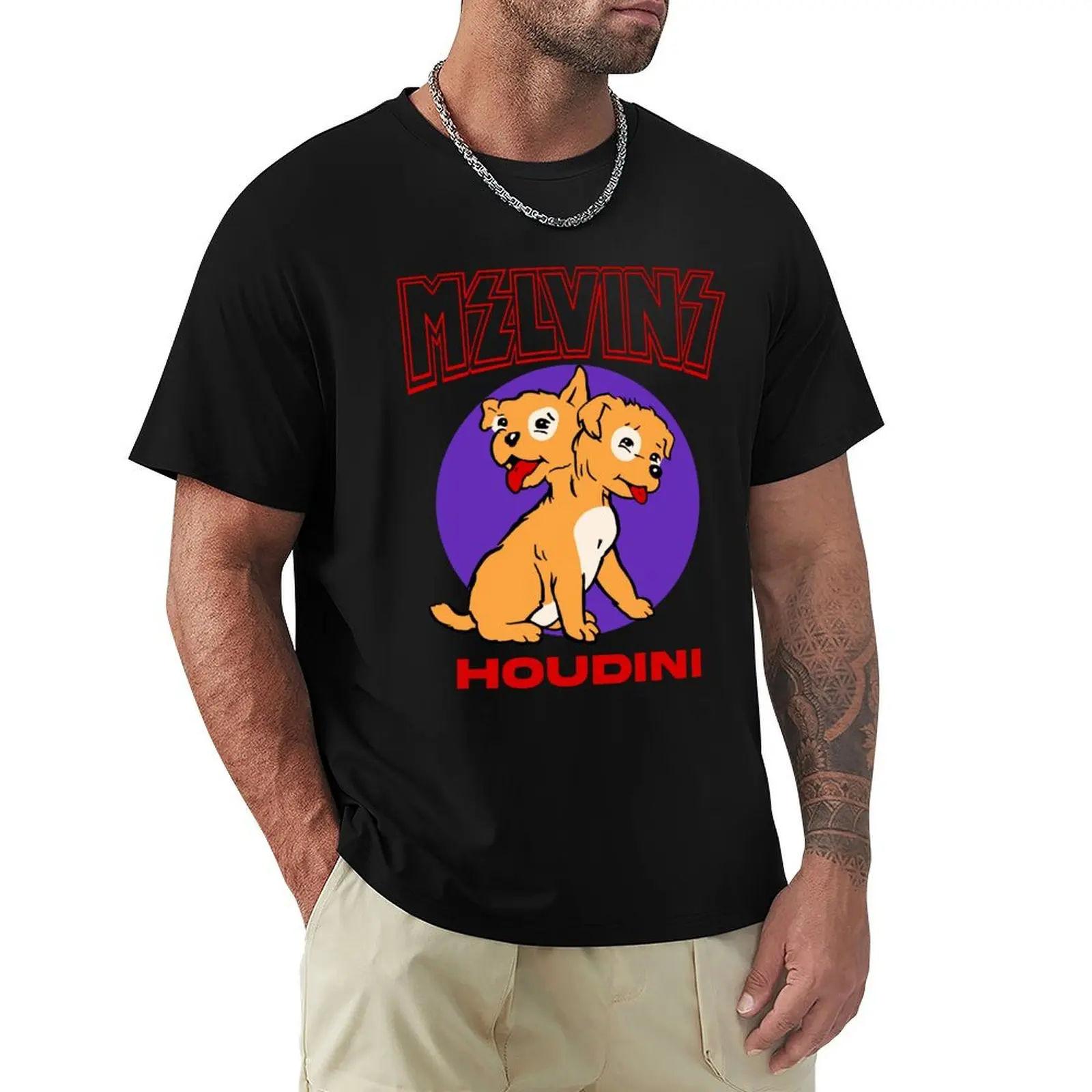 

Melvins Houdini, two-headed puppy T-Shirt sweat oversizeds vintage clothes oversized mens clothes