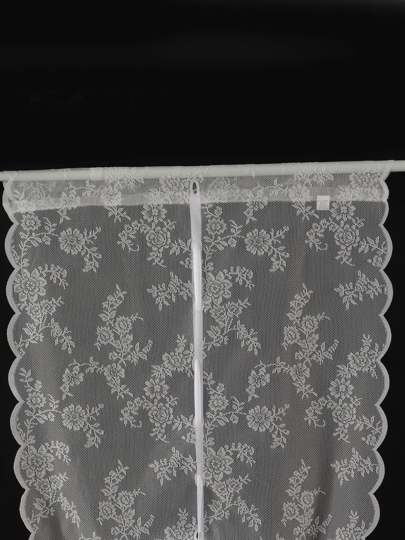 1PC White Lace Lift Curtains Living Room Kitchen Window Decorative Blocking Tulle Small Curtains