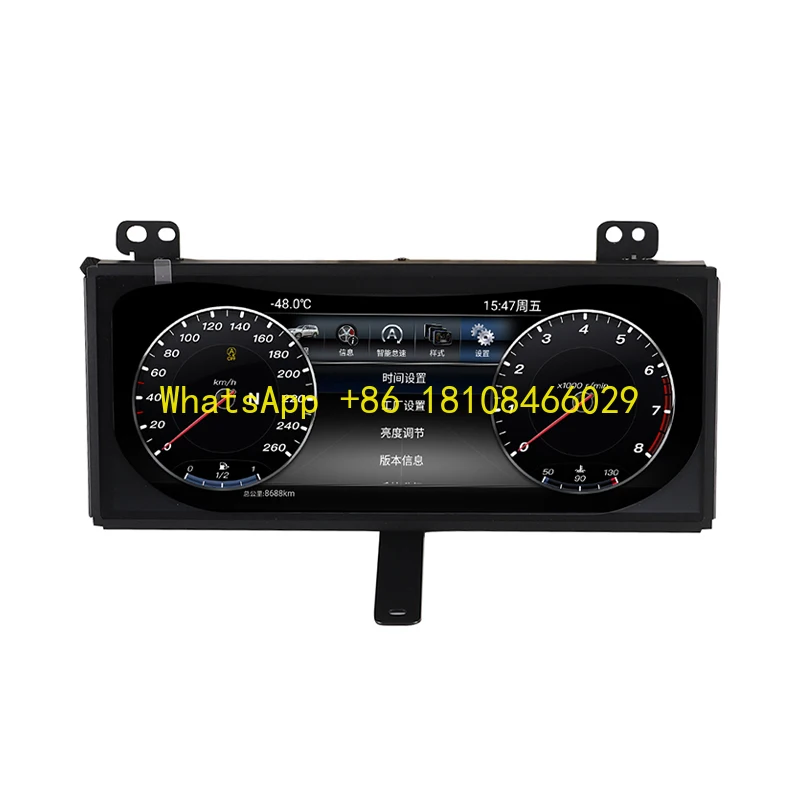 

Linux System Speedometer Digital Instrument Cluster with Touch Screen & CD Player Car Dashboard for MITSUBISHI PAJERO 2008-2018