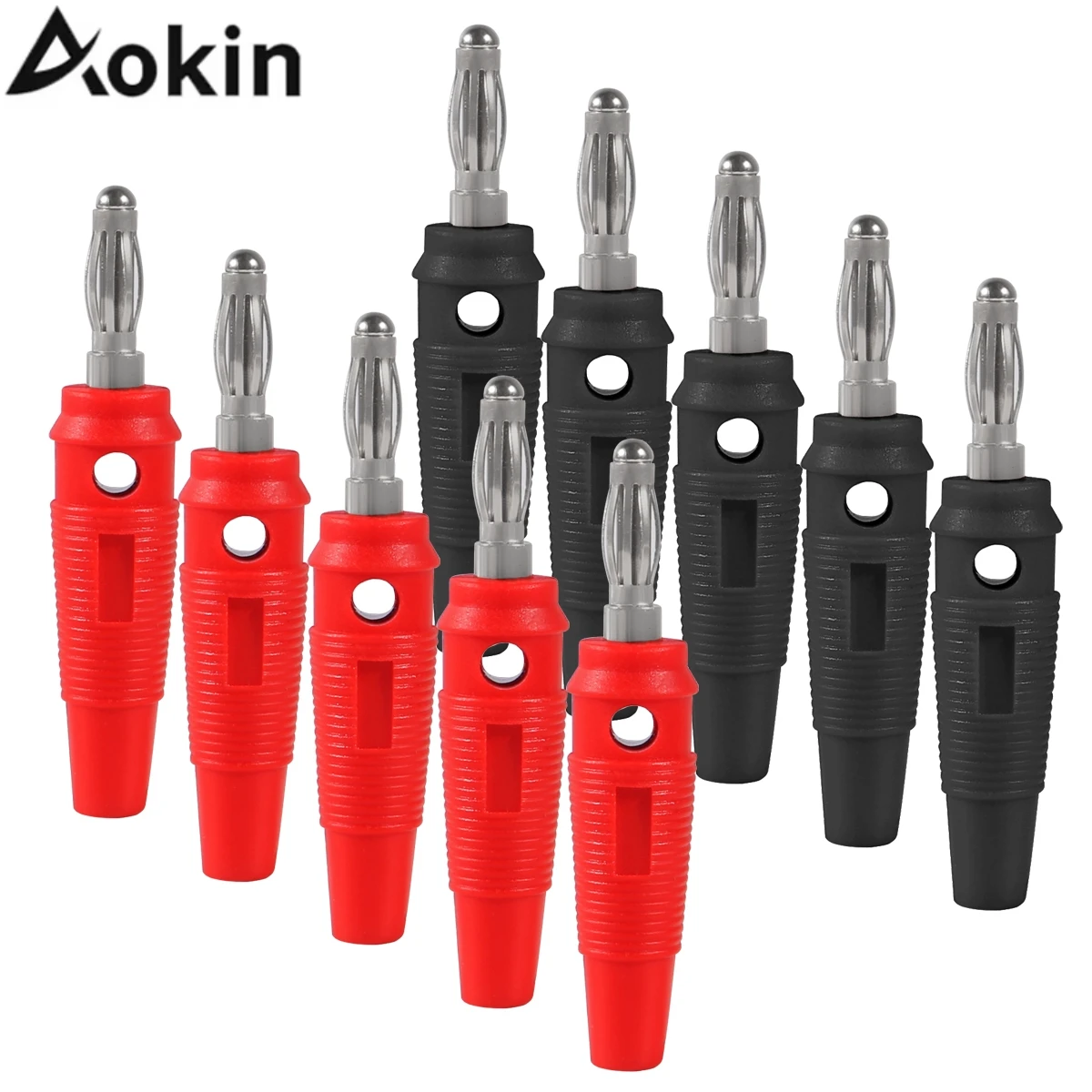 10pcs 4mm Banana Plugs Solder DIY Banana Plug Male Connectors Adapters Speaker Wire Banana Plugs Connectors