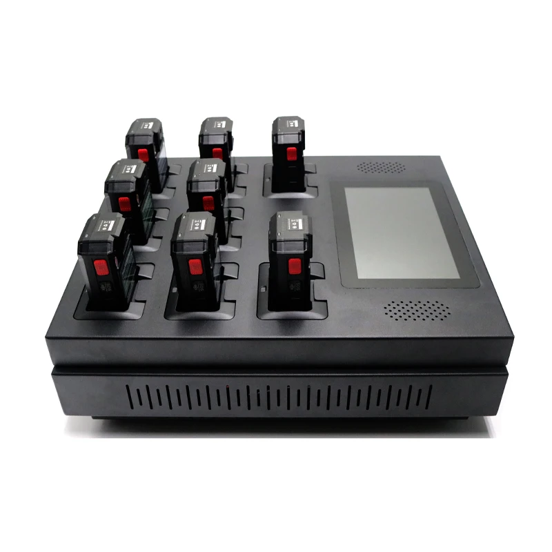 الجملة 8 منافذ 7 بوصة محطة إرساء الكاميرا التناظرية شحن الكاميرات التي يرتديها الجسم وجمع البيانات #4