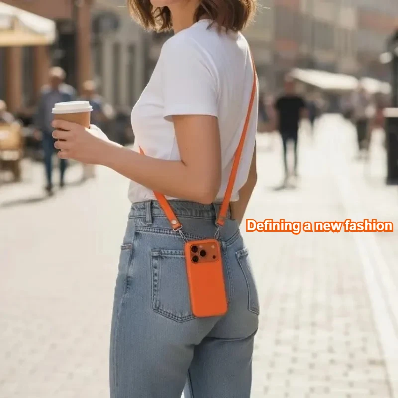 

2025 Original Magnetic Crossbody Straps Phone Case Lanyard For IPhone 17 Pro Max Adjustable Neck Strap Multi-functional Lanyard