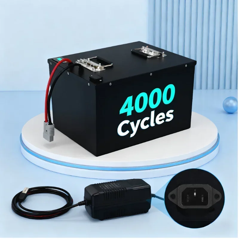 Rechargeable 16S Lifepo4 Battery Pack 48V 100Ah-400Ah for 5kW Hybrids High Capacity Energy Storage System