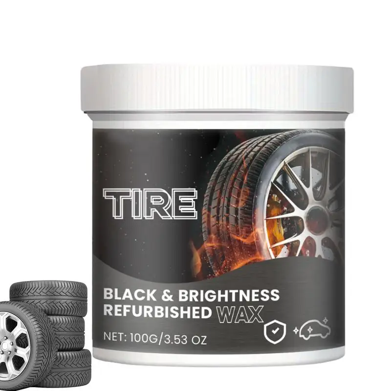 Car Tire Care Cream Auto Tire Polishing Coating Cream Rust-Proof Formula Tire Retreader For SUVs Sedans RVs Small Cars Trucks