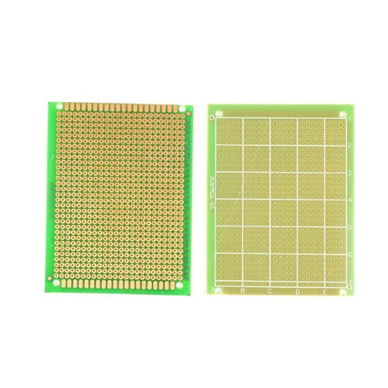 2pcs 7X9cm FR4 Single Side PCB Prototype Universal Experiment Printed Circuit Board Epoxy Glass Fiber FR-4 Green 79cm