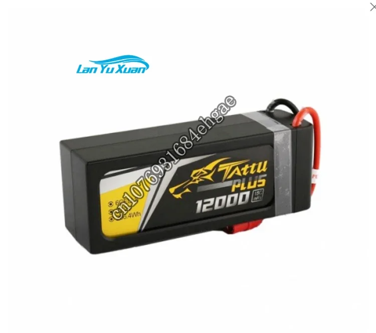 Tattu Plus 22.2V 15C 12000mAh 6S Lipo Smart Battery Pack with AS150 + XT150 Plug