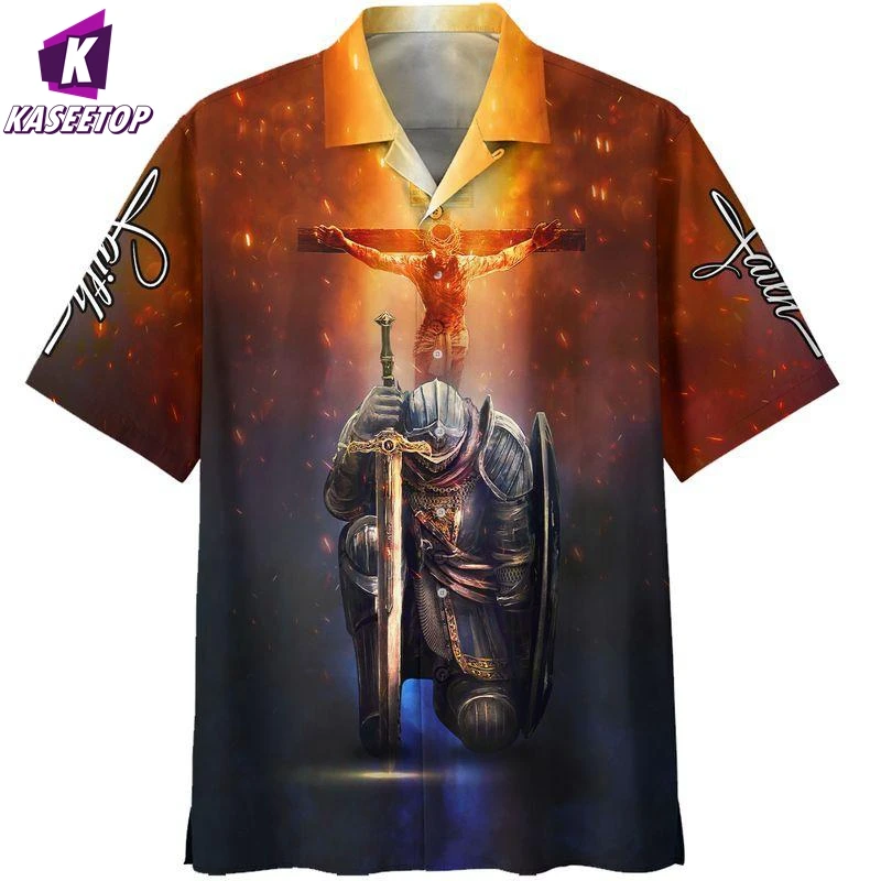 

Men Shirt for Men 3D Print My God. Jesus Short Sleeve Cuban V-neck Oversized Hawaiian Shirt Summer Holiday Beach Top Men Clothes