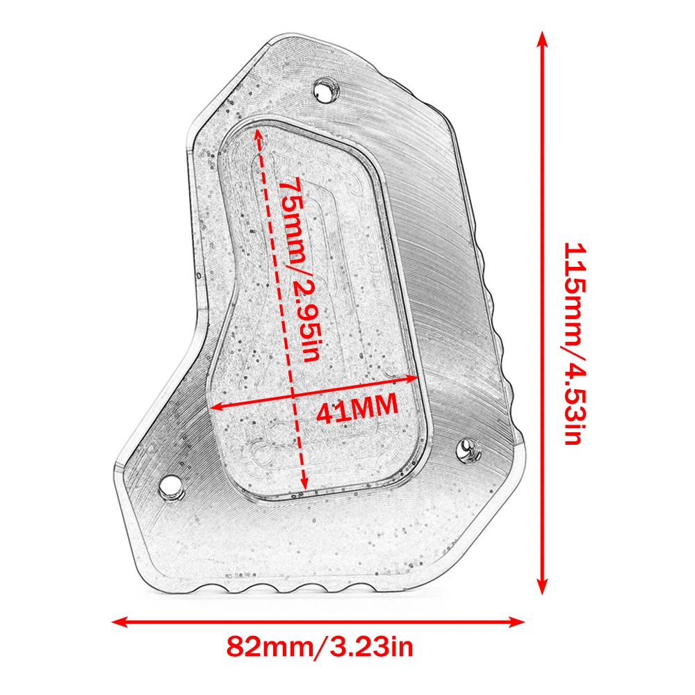 For Tiger 1200 EXPLORER 2012-2021 Motorcycle Accessories Foot Enlarger Stand Extension Plate Side Foot Kickstand