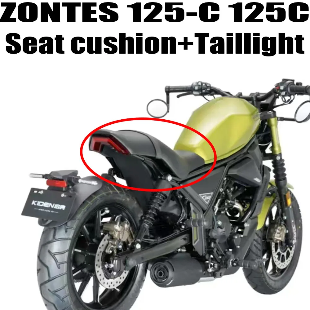 Motorcycle Street Car Seat Cushion Seat Saddle Leather Seat Belt Rear Tail Light Accessories For ZONTES 125-C 125C 125 C C125