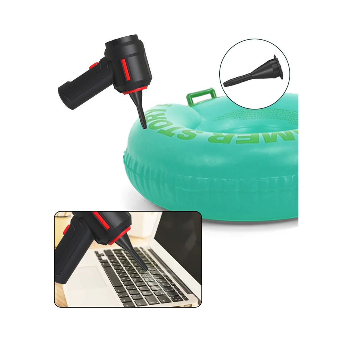 Mini aspirateur de voiture sans fil, aspirateur automatique, noir, utilisation domestique et automobile, 9000Pa