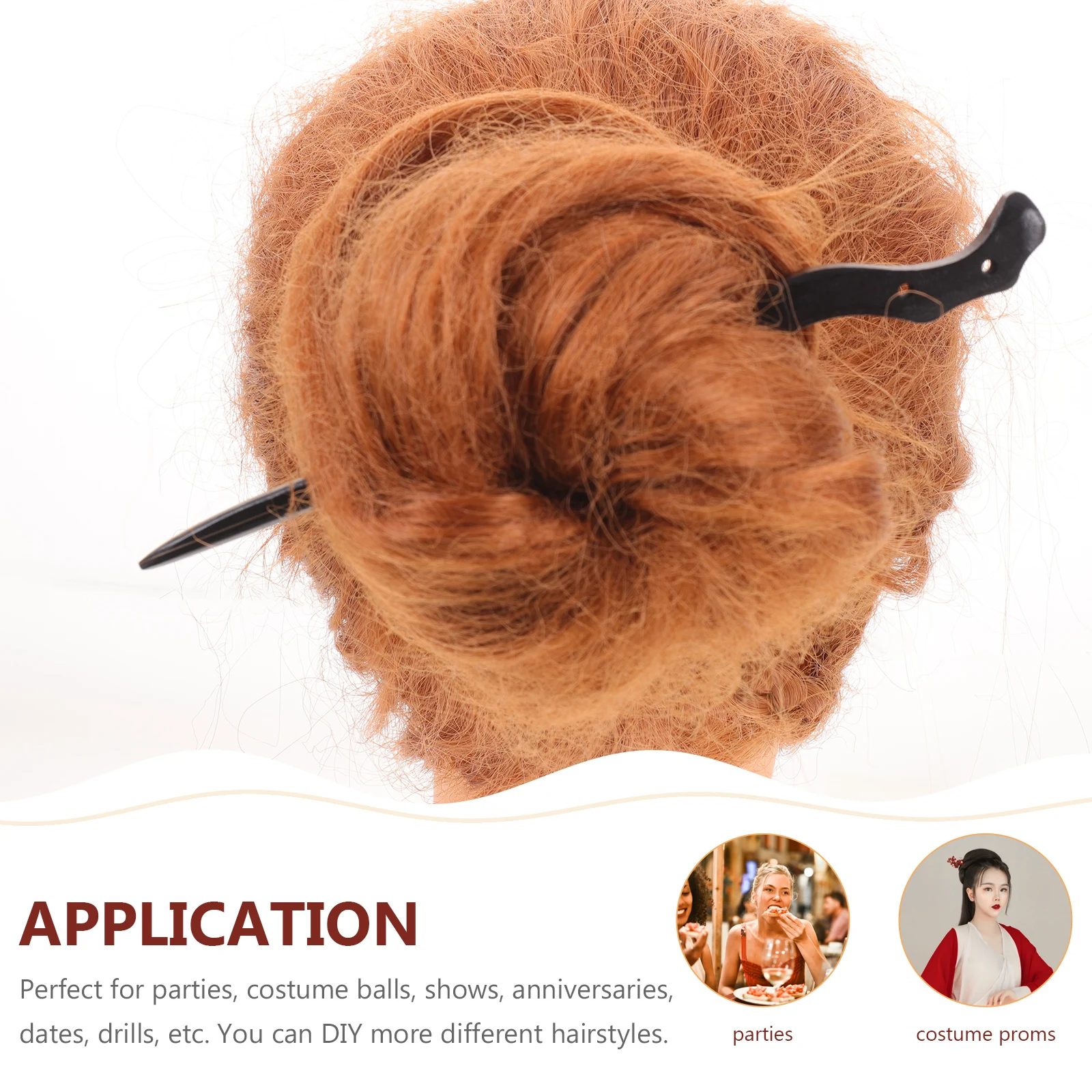 

5 Pcs Hairpin Material Hanfu Accessories Stick for Women Imitation Ebony Long Miss