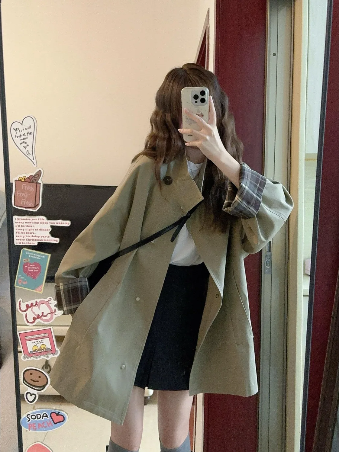 

Женская куртка-пальто 2025 года, новая, высококачественная, повседневная, свободного кроя, однотонная