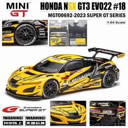 MINIGT 1:64 NSX EV022 No.18 Alloy model Fashion play model gifts,adult collection display pieces,children's favorite toys.