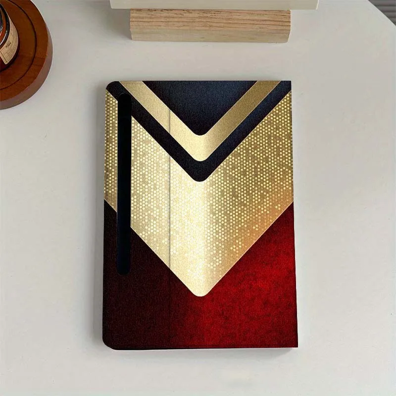 

Cool Black Red Chevron For Samsung Galaxy Tab S6 S7 S8 S9 S10 FE Plus Lite Soft Flexible Support Tablet Case Gift