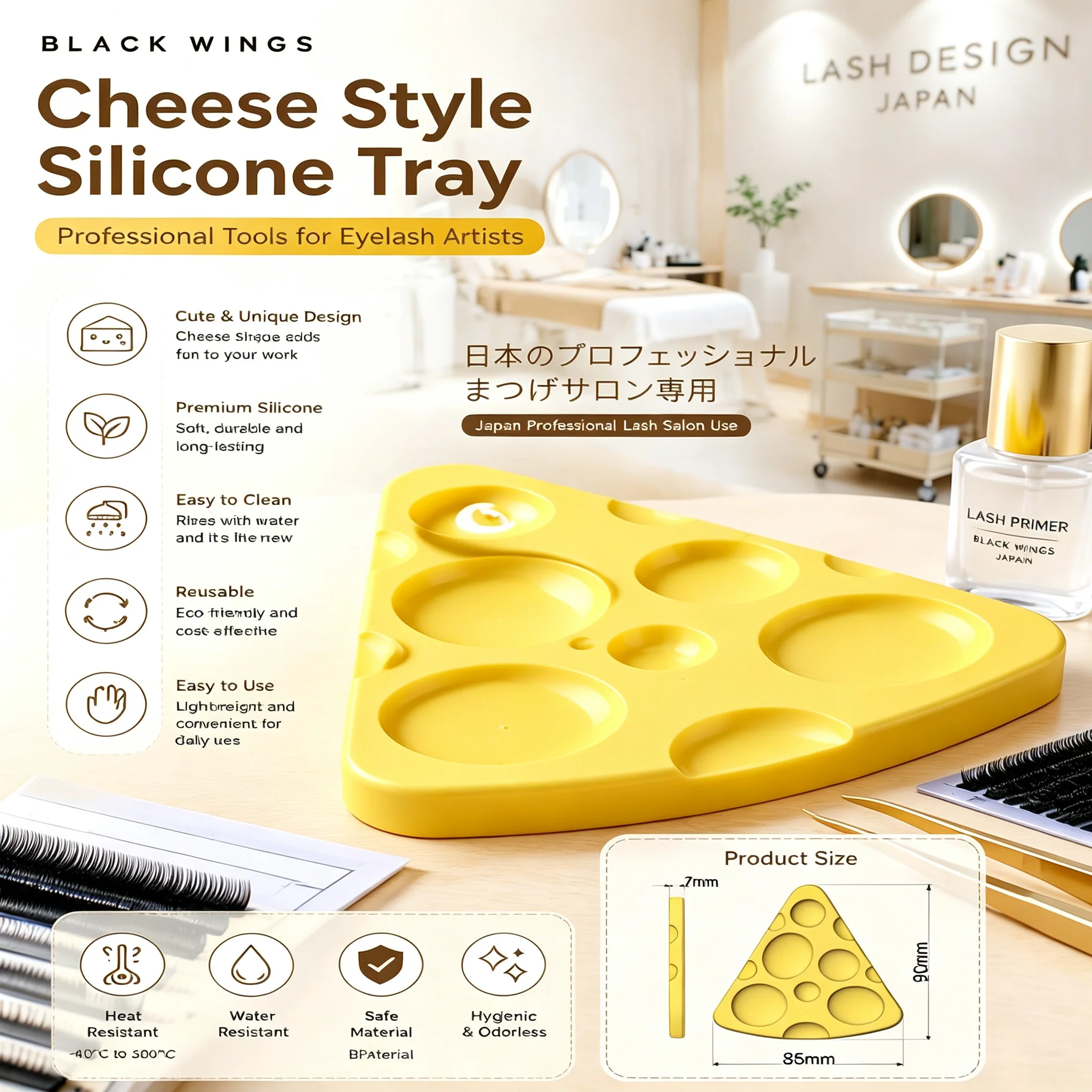 Multi purpose silicone color palette suitable for makeup, eyelashes, and painting, with a cat paw style portable and DIY.