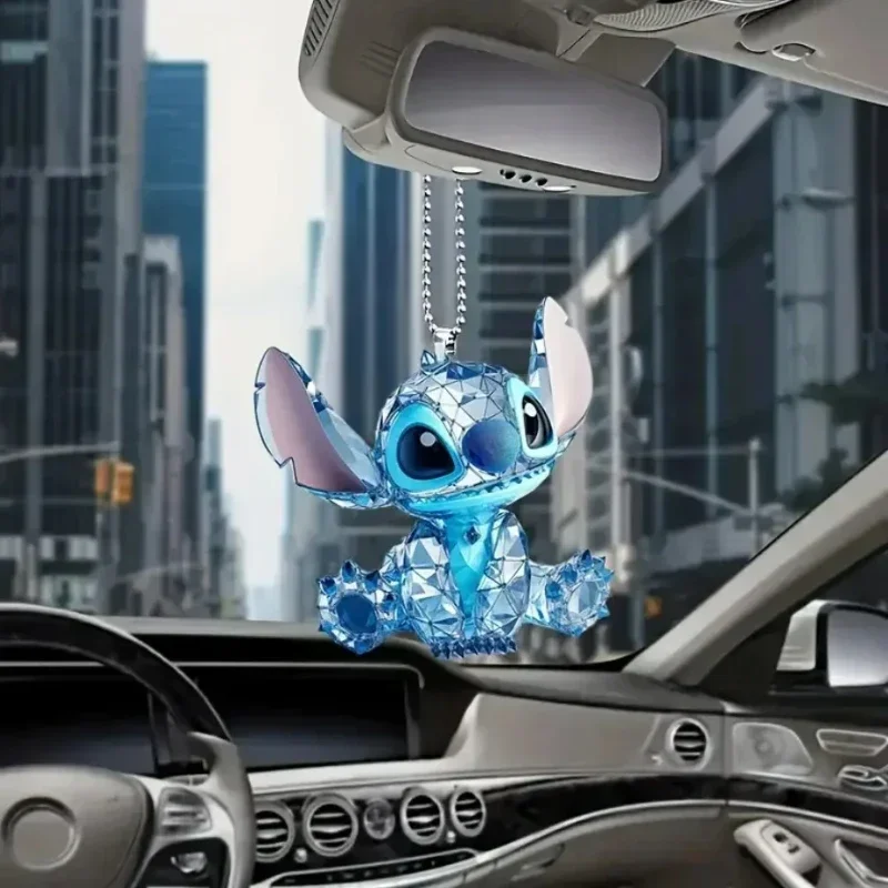 Disney-Pendentif Stitch pour Enfants, Ornement de Voiture en Acrylique, Anime Stitch, Accessoires de Sac d'École pour Enfants, Jouets pour Femmes, Cadeau pour Bol, Nouveau