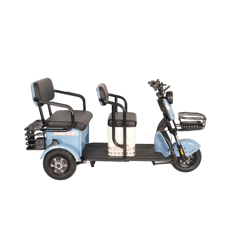 Wholesaler Price Electric Tricycle Three-seat Adjustable Electric Tricycles for Adults Use