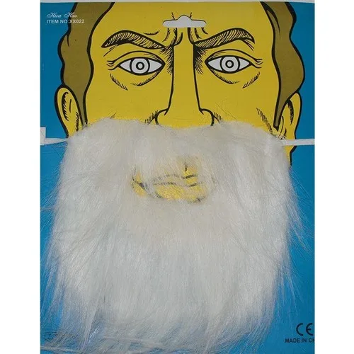 Sable barba falsa bigode cor branca