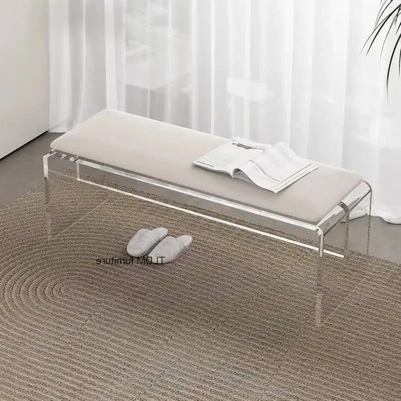 الشمال العثماني غير مرئية غرفة نوم الاكريليك موبليس مقعد الطعام مقعد واضح العائمة تخزين الأحذية البراز البراز مقعد تخزين