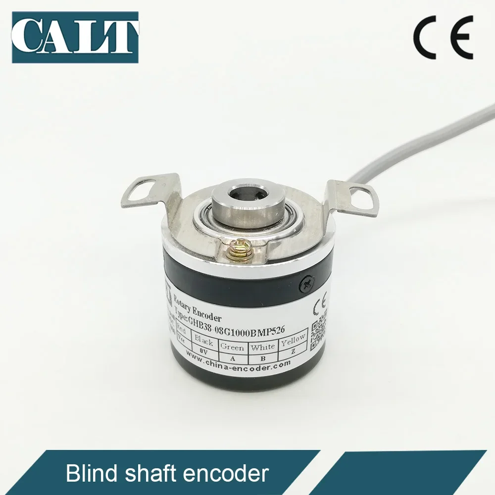 IN STOCK 8mm blind shaft 1000ppr push pull GHB38-8G1000BMP526 optical rotary encoder for automatic control