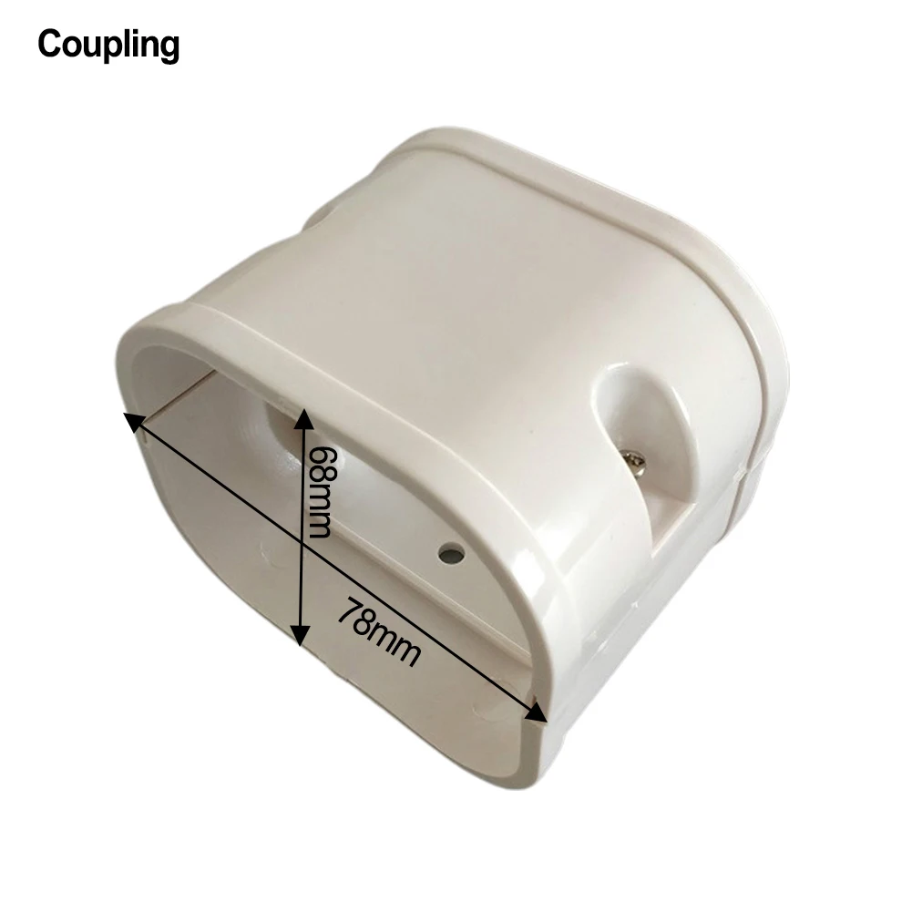 Coupling Easy To Install End Cap Cover Connection Lines Wall Cap Wall Entry Cap Weather Resistance 135°Flat Elbow