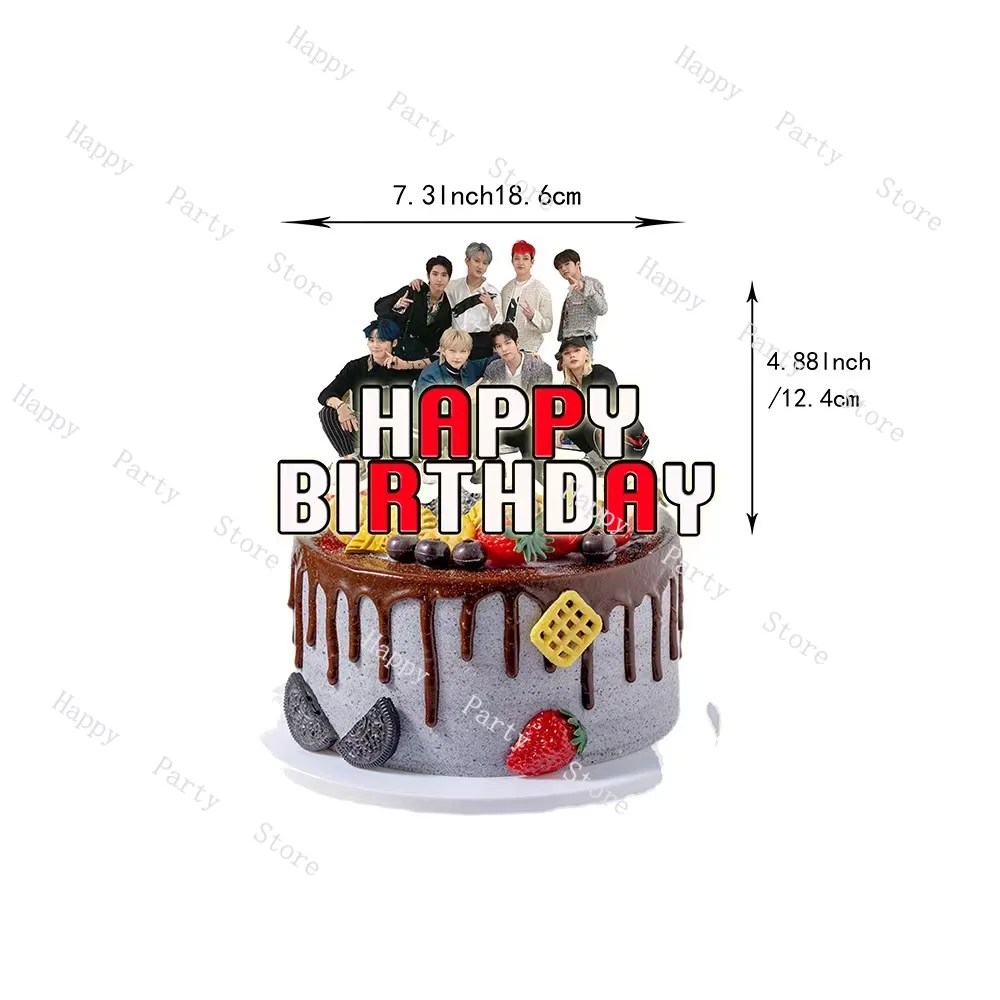 Stry Boys Birthday Party Decoration According Options Stary Boys Balloon Banner Cake Topper Backdrop Toys for Party Supplies view 5