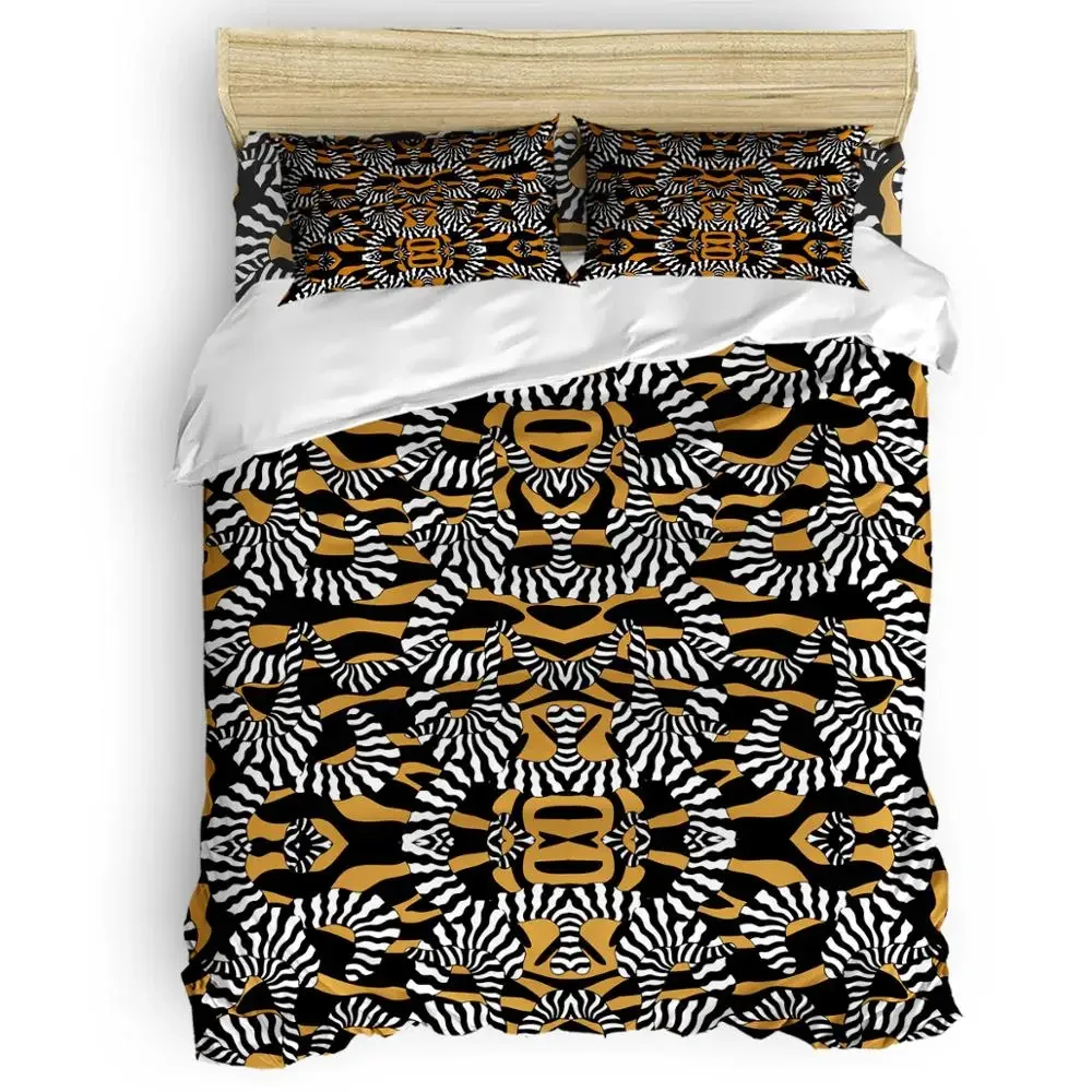 

African Style Custom Bedding Set Duvets Cover Hotel Bed Sheet Set Bedding