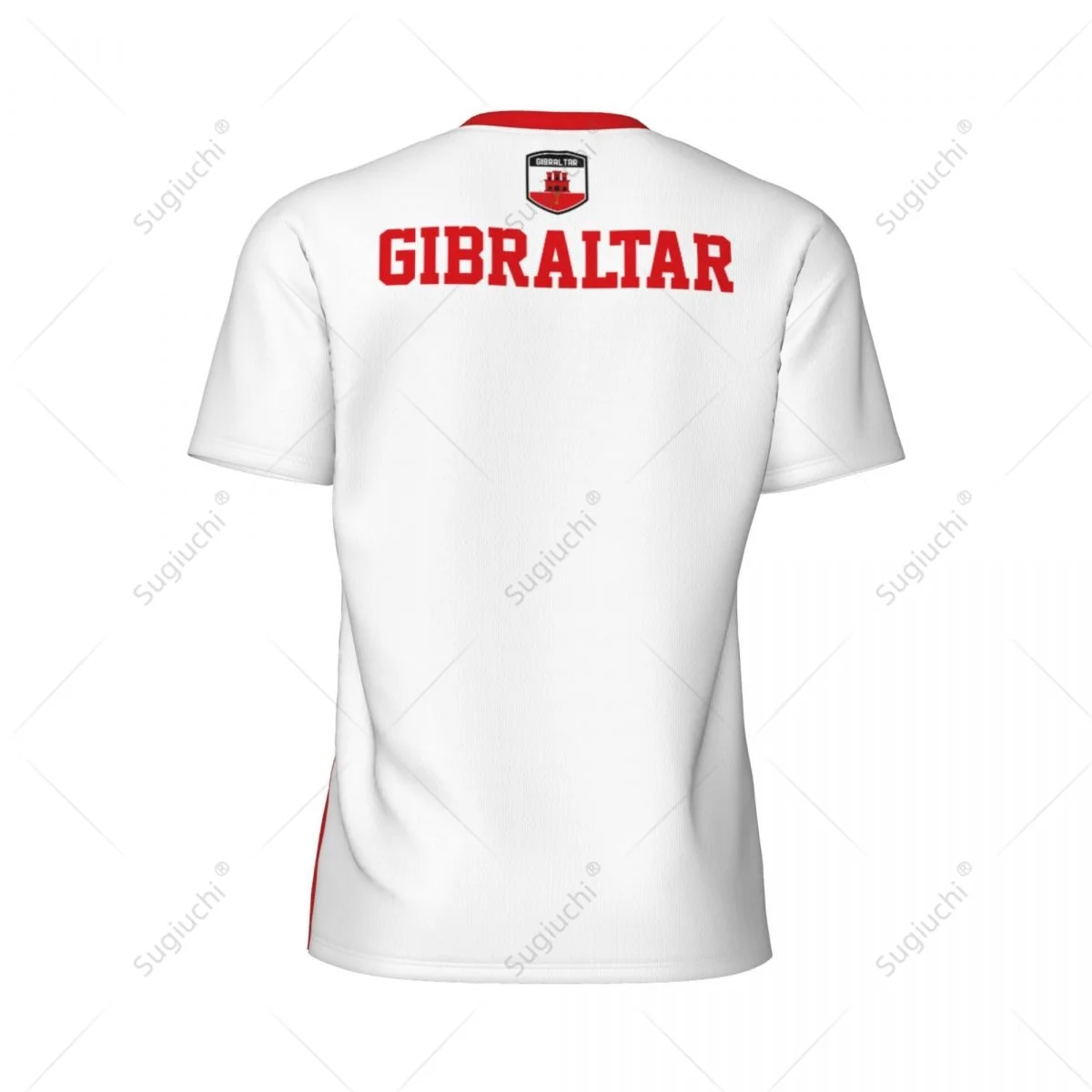 تصميم حصري جبل طارق العلم الحبوب ثلاثية الأبعاد المطبوعة الرجال لتشغيل الدراجة كرة القدم تنس اللياقة البدنية الرياضة التي شيرت شبكة تي شيرت قصير #3