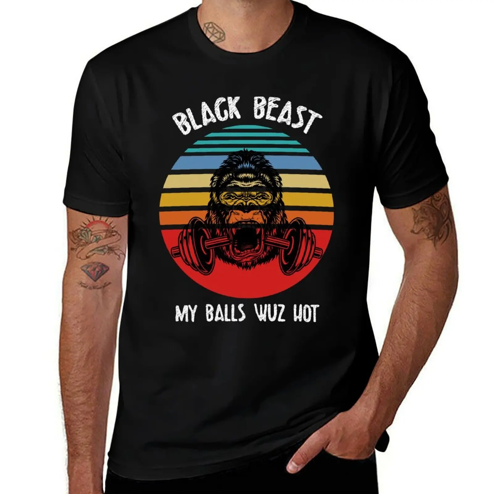 Derrick Lewis, My Balls Wus Hot T-Shirt Sweat Absorbing Sports Tee Shirt