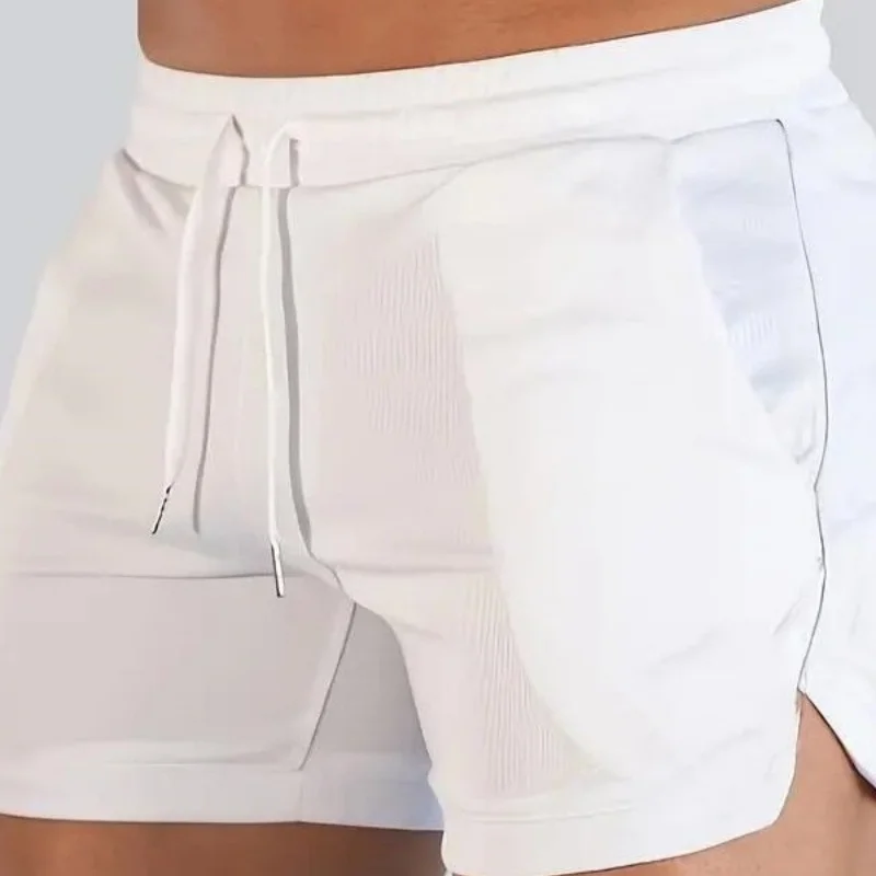 Summer thin mesh sports shorts men's breathable trend muscle fitness training three point pants running casual sports shorts image 6