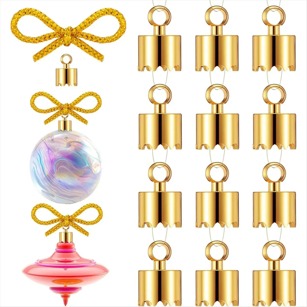 Budget-Friendly-12 Set Christmas Tree Ornament Wood Turning Kit Ornament Making Kit Woodturning Hanging Decoration for Xmas Tree